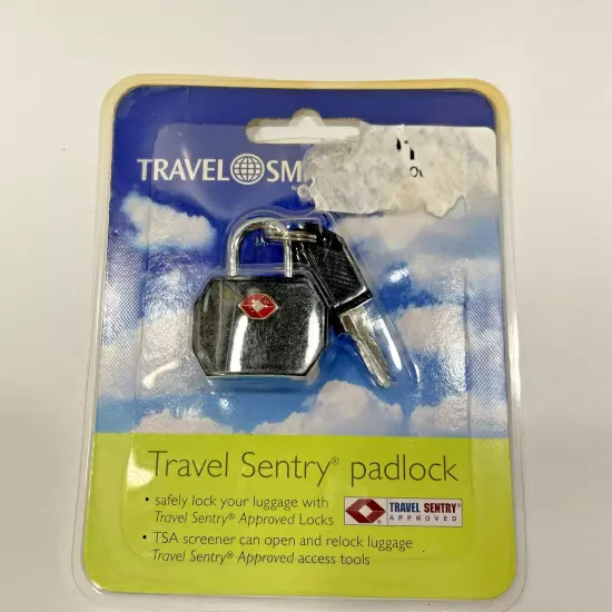 TSA Travel Smart Luggage Padlock by Conair. New. Sealed in Package.