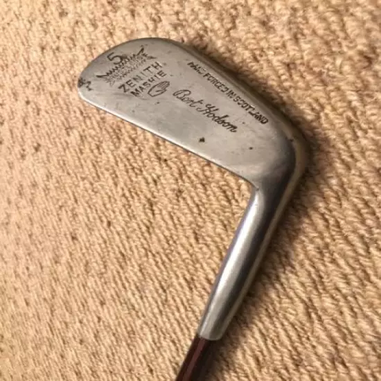 Vintage 1930s ZENITH 5 Iron Bert Hodson MASHIE GOLF CLUB Hand Forged In SCOTLAND