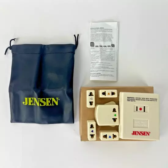 Jensen Power Travel Voltage Converter Kit 220V-240V to 110-120V JEN1600