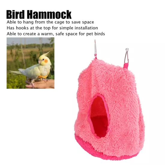 Bird Hanging Nest Plush Winter Parrot Hammock Warm Nest House, For Pet Bird