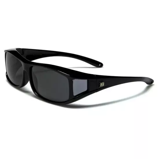 Polarized Fit Over Sunglasses - Square Frame Wear Over Prescription Eye Glasses