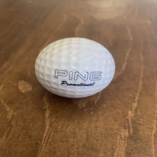 Vintage Ping Eye Golf Ball Two Tone Karsten Ball White Pink Original Promo Ball!