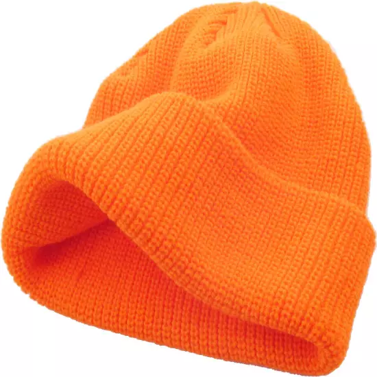 Warm Winter Knit Cuff Beanie Cap Fisherman Watch Cap Daily Ski Hat Skully