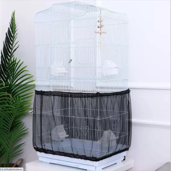 Mesh Pet Bird Skirt Birdcage Mesh Birdcage Cover Decoration Feather Catcher