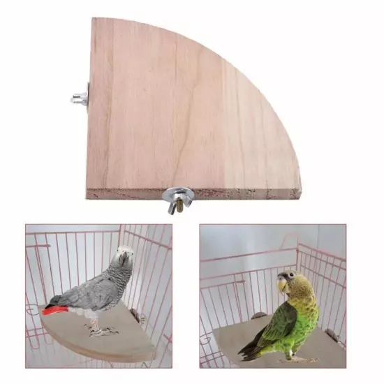 Bird Perch Stand Platform Toy, Natural Wood Parrot Perch Play Exercis X7S3