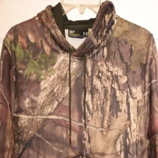 Under Armour Men's Loose Storm 1 Mossy Oak Hoodie Small