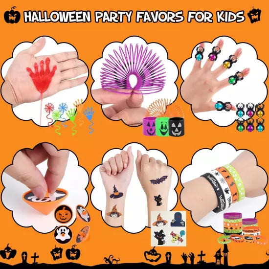 Halloween Party Favors For Kids, 206pcs Assorted Trick Or Treat... 