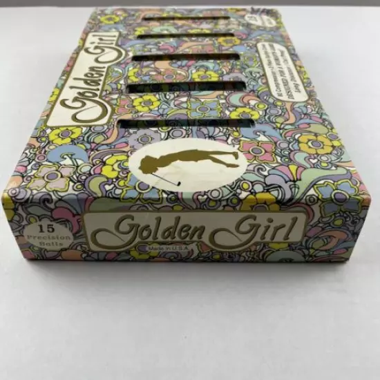 Golden Girl Golf Balls 15 Pack Women Long Distance Cut Proof Vintage NOB