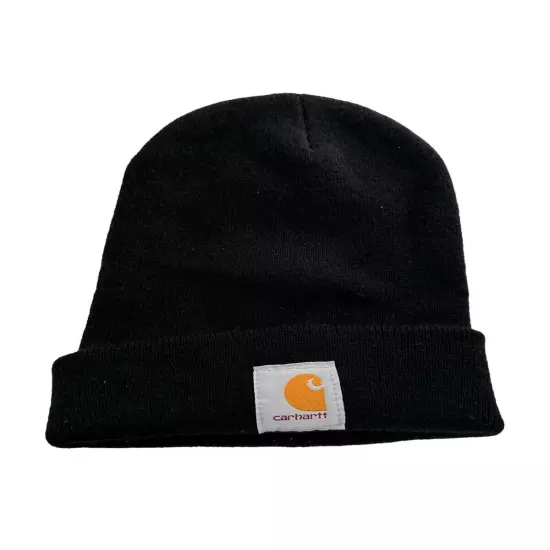 Carhartt Knit Cuffed Beanie One Size Black Winter Hat Cap Men’s Outdoor 2022