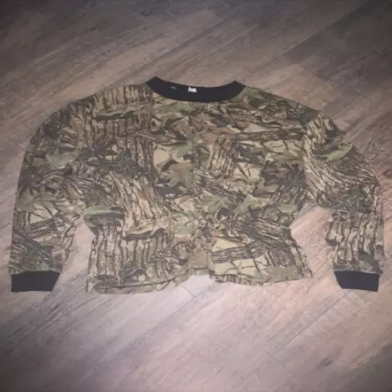 Vintage 1990s Real Tree Camo Long Sleeves Liberty Brand Made in USA