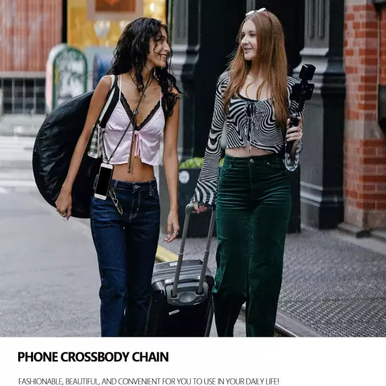 Phone Crossbody Chain, Universal Crossbody Phone Lanyards, Adjustablemultifuctio