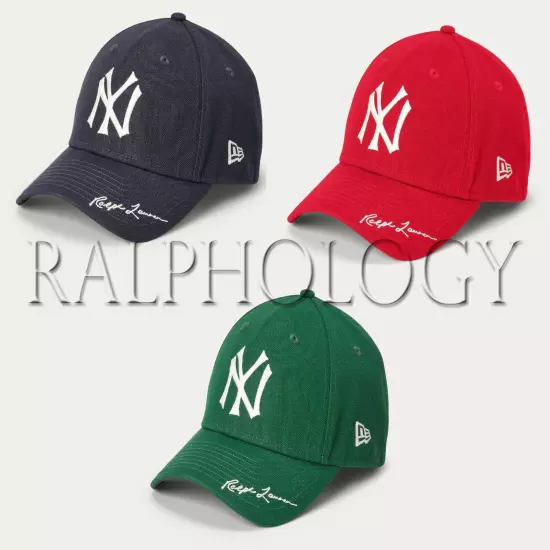 New York NY Yankees Polo Ralph Lauren 49FORTY New Era Big Pony Baseball Hat Cap