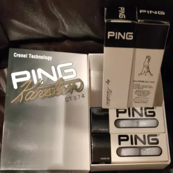 Case(12)vintage Ping golf balls