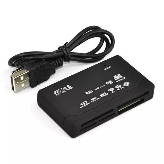 All in One Memory Card Reader USB External Adapter For Mini Micro M2 MMC XD CF