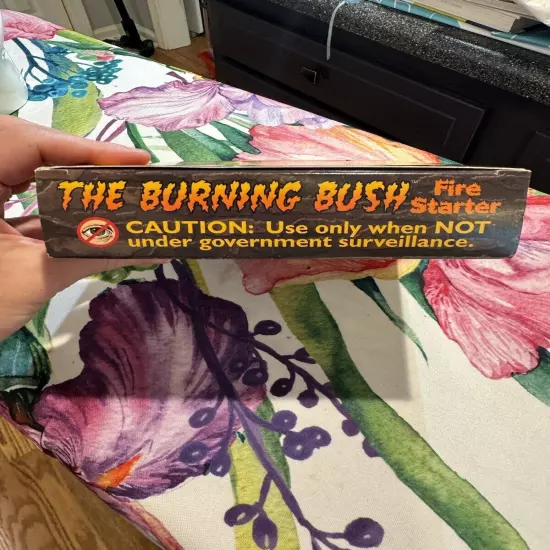 NEW The Burning "Bush" Fire Starter Toast The President Today! Made in Asheville