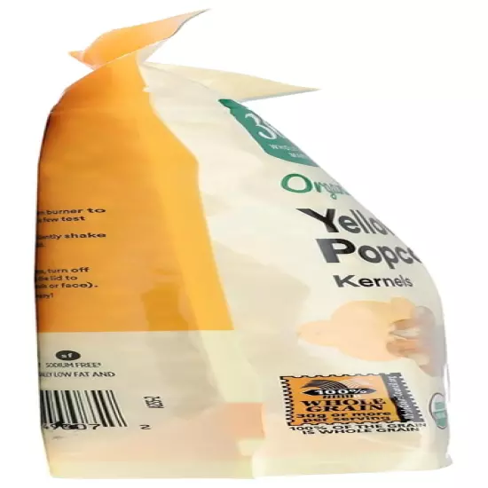 , Organic Yellow Popcorn Kernels, 28 Ounce