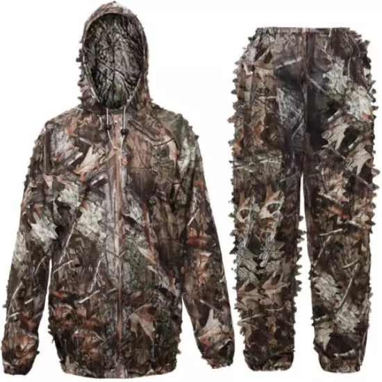 3D Hunting Bionic Ghillie Suit Camo Sniper Birdwatch Clothing For Child And Men