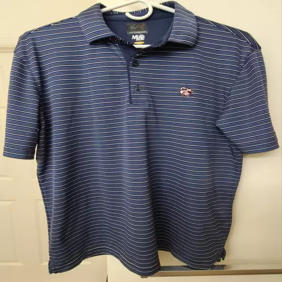 Greg Norman ML75 2Below Embroidered Golf Polo Shirt Men's M