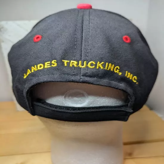 Landes Trucking Hat Jacksonville Illinois- Black Adjustable