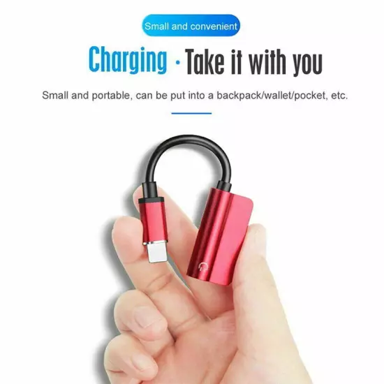 For iPhone Headphone Jack Adapter 3.5mm Audio Aux Cable Earphone Cord Converter^