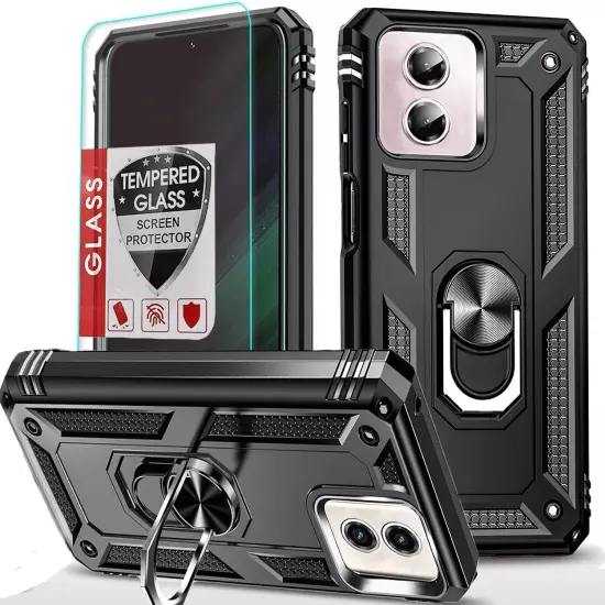 For Motorola Moto G 5G 2024 2023 2022 Case Phone Cover Shockproof+Tempered Glass