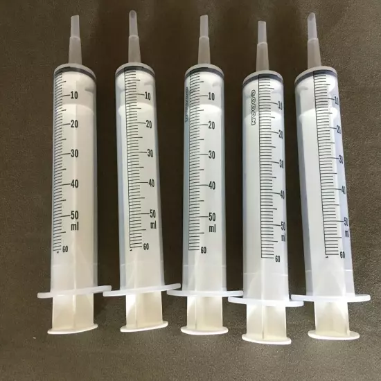  60cc / 50ml Silicone O-ring Syringe Catheter Tip 60cc - Handfeeding New Pricing