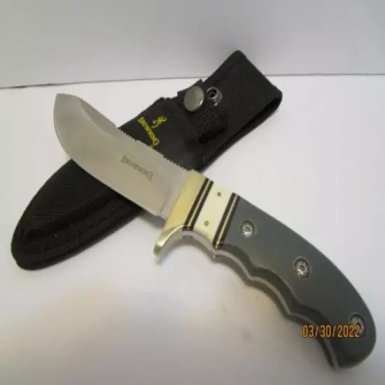 BROWNING FIXED BLADE KNIFE WITH NYLON SHEATH ***EXCELLENT***