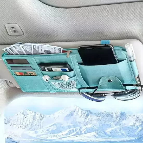 Car Sun Visor Organizer Sunglass Mobile Phone Holder Bracket Car Auto Interior A