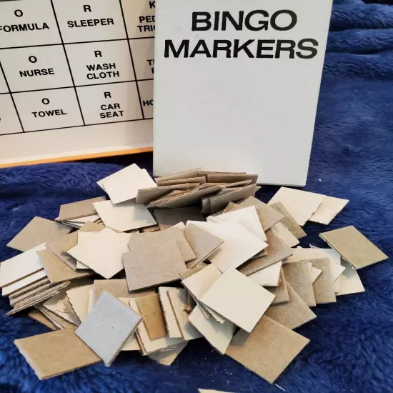 Baby Shower Game Stork Bingo Complete w Instructions Classic Vintage Retro Party