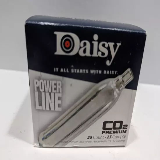 Daisy 7025 Powerline CO2 Cylinders 12 Grams 25 Per Box