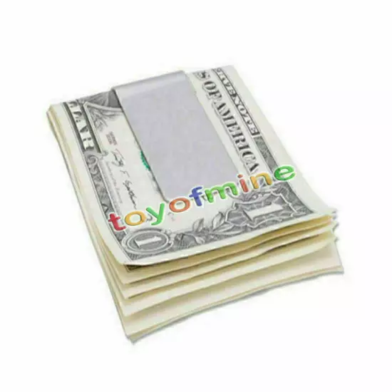 New High Quality Stainless Steel Slim Money Clip Credit Card Holder Wallet