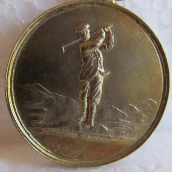 HALLMARKED STERLING GOLF MEDAL-ARTISAN GOLFERS ASSN. 1952