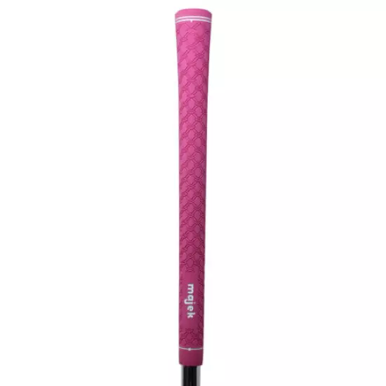 3 New Majek Ladies Tour Pro Round Pink Midsize Lady Womens Velvet Golf Grips