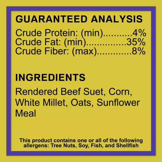 C&S Products High Energy Fresh Suet Value Pack, for Year Round Wild Bird Feeding