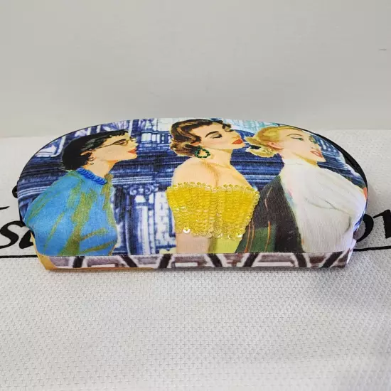 Vintage Isabella Fiore Small Curved Multi-purpose Cosmetic Bag