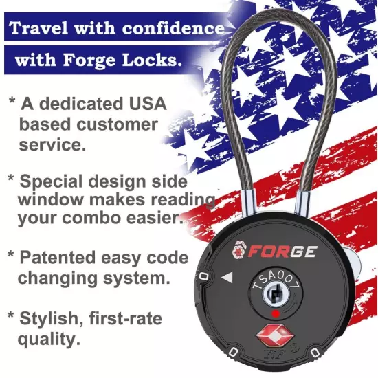 Quality TSA Approved Luggage Locks for Travel Accessories, Suitcase, Pelican ...