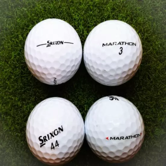 50 Srixon Marathon Used White Golf Balls 5A/4A Grade MINT Condition