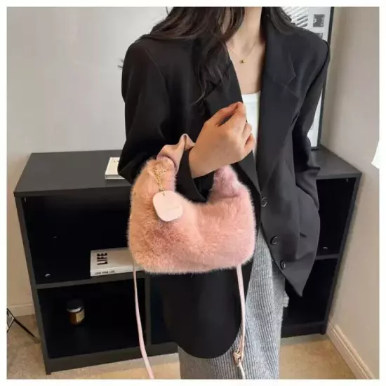 Women Handbags Lady Shoulder Crossbody Bag Tote Half-Moon Hobos Winter