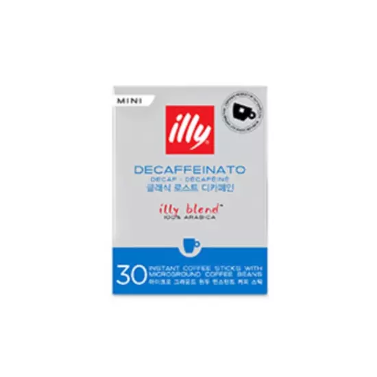 illy Instant Coffee 30 Stick Classico Classic Roast Intenso Bold Decaffeinated