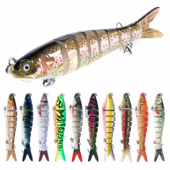 1pc Multi Jointed Fishing Lures Swimbait Sinking Wobblers Hard Bait Crankbait