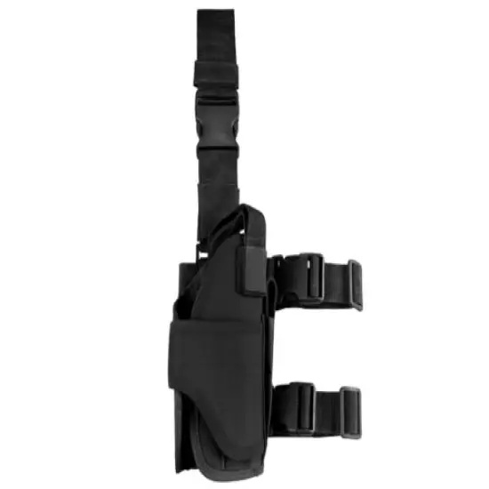 Left leg Tactical Military Airsoft Pistol Gun Drop Leg Thigh Holster Pouch Bag