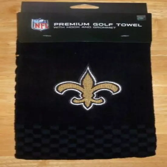 NFL Embroidered Tri-fold Towel - New Orleans Saints Golf 