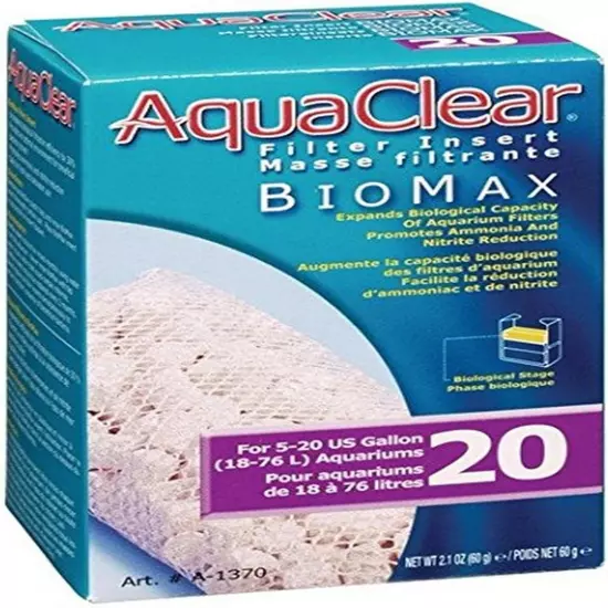 3-Pack Biomax Activated Carbon Inserts for 20-Gallon Aquariums