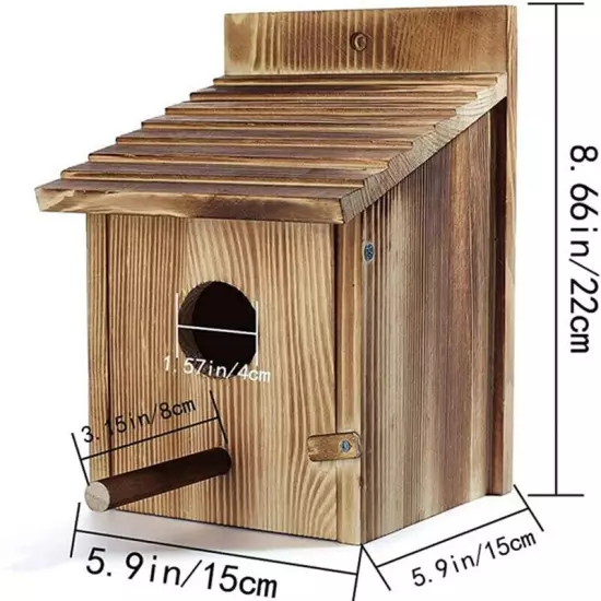 Outdoor Wooden Bird House Outdoor Hanging or Wall Mounted Bird House M4L27323