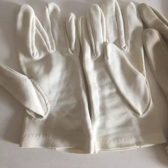 2 Pair Vintage Women Kayser Off White/Beige Gloves Size 7