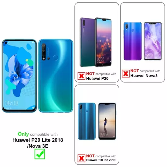 Case for Huawei P20 LITE 2018 / NOVA 3E Cover Camera Protection Flexible TPU