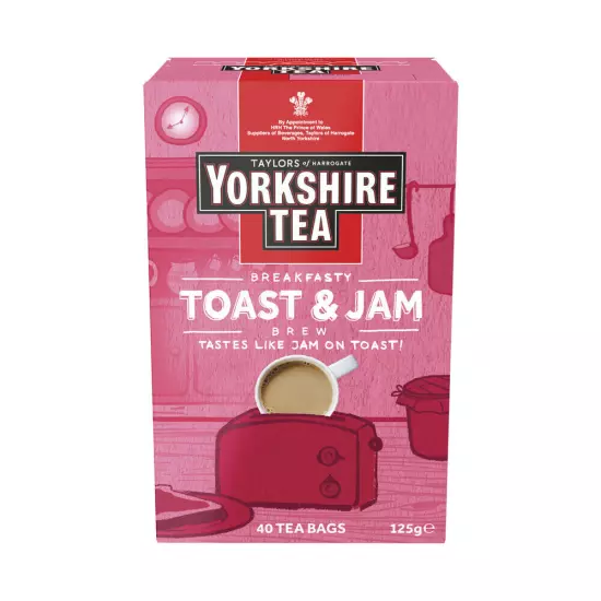 Taylors Of Harrogate Yorkshire Tea Breakfast Toast and Jam 40 Bags