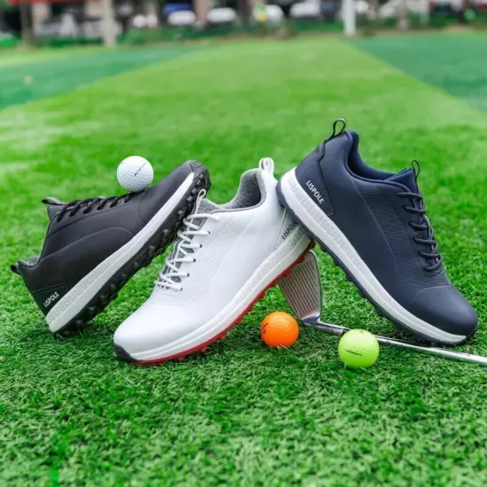 Men Outdoor Golf Sneakers Waterproof Comfortable Wear Resistance Walking Shoes 