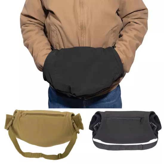 Soft Shell Utility Hand Warmer Muffler Fleece Lined with Adjustable Waist