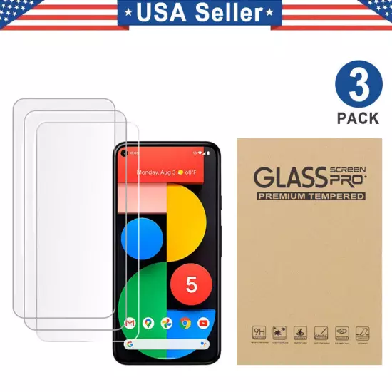 3PK Tempered Glass Screen Protector Google Pixel XL 3 4 5 6 7 7a 8a 8 9 Pro Fold